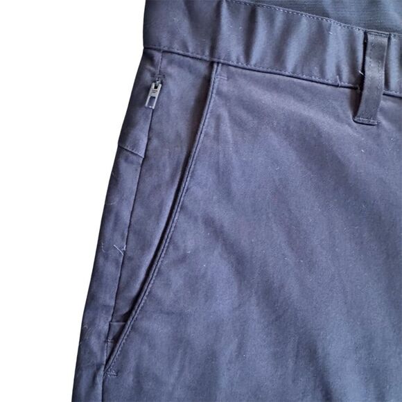 Fabletics Men's High Rise Chino Shorts Size 33 Blue Multi-Pocket Casual Summer - Picture 5 of 13